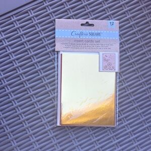 10/$7 Crafter's Square Gold Insert Cards Set